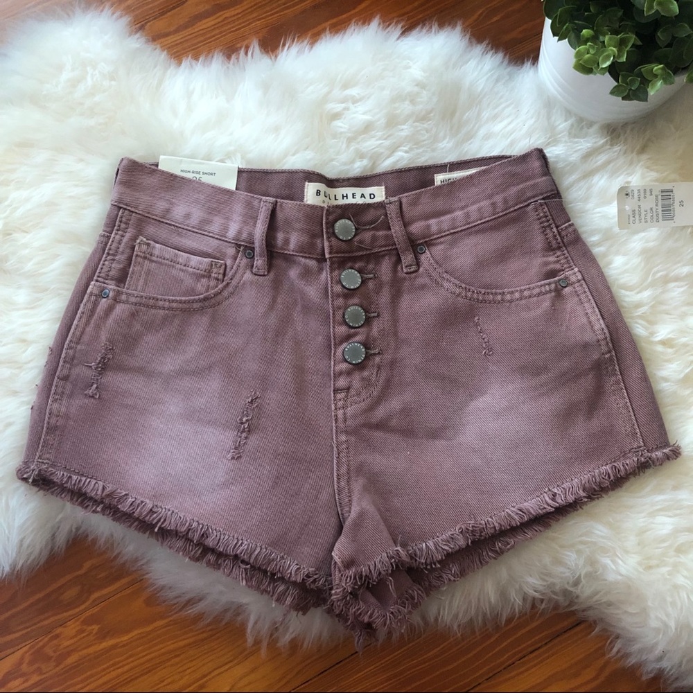 Bullhead Denim High Rise Shorts